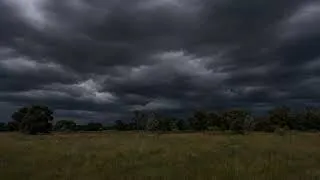 Thumbnail: Thunderstorm in the Distance for Sleeping | Relaxing Wind Over Plains