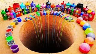 Thumbnail: Giant Underground 1000L Hole Experiment with Big Pepsi, Fanta, Mtn Dew, Coca Cola vs Mentos