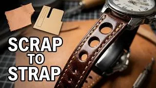 Thumbnail: 👀 How to make a leather watch strap from scrap leather | LEATHERCRAFT