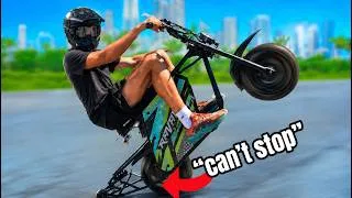 Thumbnail: I Bought an E-Bike That CAN'T Stop Wheelieing...