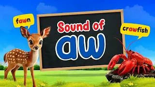 Thumbnail: Sound of AW for LKG | Phonics Lesson for Kids | VOLT