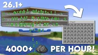 Thumbnail: Minecraft Easy CREEPER Farm 26.1 Tutorial - 4000+ Gunpowder Per Hour