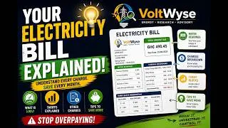 Thumbnail: Your Electricity Bill Explained in 8 Minutes | Stop Overpaying & Understand Every Charge