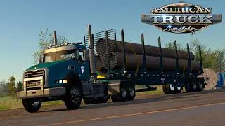 Thumbnail: Mack Granite Hauling Large Pipes! (Please Read Description) - American Truck Simulator