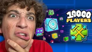 Thumbnail: 10,000 People Built This Geometry Dash Level... *REACTION*