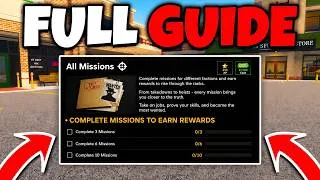 Thumbnail: How  To COMPLETE ALL MISSIONS In Wanted! (Full Guide) ROBLOX