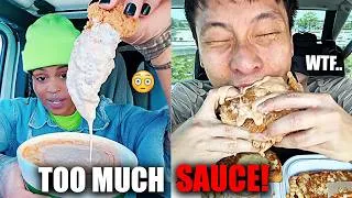 Thumbnail: Mukbangers Eating DANGEROUS Levels of SAUCE 😳