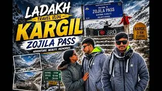 Thumbnail: Crossing One of India's Deadliest roads in Snowfall | Zojila Pass to Kargil | Kargil War Memorial