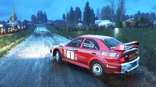 Thumbnail: [VR] Mitsubishi Lancer Evolution VI TME Gr.A. Rally Finland wet. DiRT Rally 2.0 VR