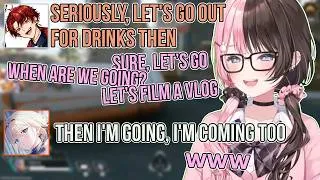 Thumbnail: Hinano Makes Drinking Plans with Tsurugi, and Emataso Immediately Joins In【Tachibana Hinano/Vspo!]