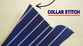 Thumbnail: Line shirt collar stitching , how to sew line shirt collar , shirt coller stitching