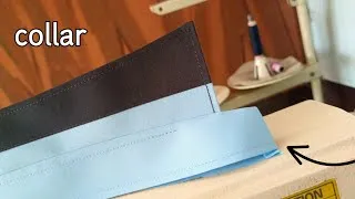 Thumbnail: Style shirt collar stitching, how to make collar, collar cutting and stitching 