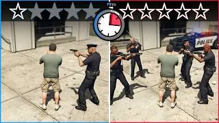 Thumbnail: How quickly you get Busted/Wasted by Police with each Wanted Level in GTA 5?