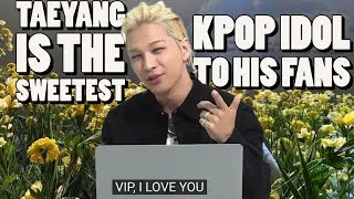 Thumbnail: TAEYANG is the SWEETEST KPOP IDOL to his fans