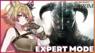 Thumbnail: I Joined The Dark Brotherhood And All I Got Was a Knife 😔 [ Skyrim / Vylett Moonheart / #vtuber ]