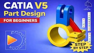 Thumbnail: CATIA V5 Part Modeling Tutorial for Beginners  Complete Practice 2
