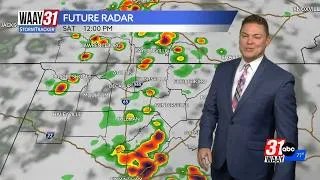 Thumbnail: Showers and storms likely on Saturday across north Alabama