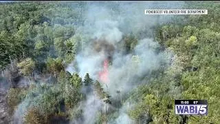 Thumbnail: Castine Road back open as wildland fire continues to burn
