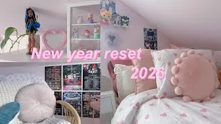 Thumbnail: New year room reset for 2026 🪴🎐 redecorating, cleaning, decluttering