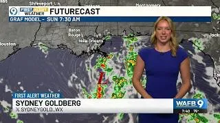 Thumbnail: Gulf Low brings heavy rain threat