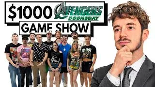 Thumbnail: 10 Fans vs $1,000 Avengers Doomsday Trivia
