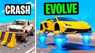 Thumbnail: Every Time I Crash, My Car EVOLVES in GTA!