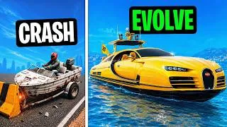 Thumbnail: Every Time I Crash, My Boat Car EVOLVES in GTA!