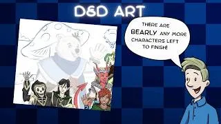 Thumbnail: Back to the D&D Illustration -- Shading our last full character!