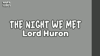 Thumbnail: The Night We Met - Lord Huron (Lyrics)