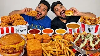 Thumbnail: ASMR MUKBANG | KFC FRIED CHICKEN & BIRYANI,CHEESE BURGER & STICK,CHICKEN NUGGETS, POPCORN! EATING 😱🔥