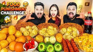 Thumbnail: CRAZY FOOD PUNISHMENT CHALLENGE 😱🔥 LOSER GETS FLOUR BOMBED! 🎯