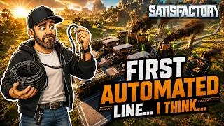 Thumbnail: I Built My First Automated Line... I Think | Satisfactory S01Ep02