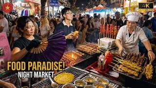 Thumbnail: Hanoi Weekend Street Food 🇻🇳 Night Market Walk 4K