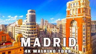 Thumbnail: MADRID, SPAIN - Summer ☀️ Walking Tour | Gran Via, Debod Temple, Retiro Park [4K UHD, Captions]
