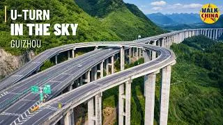 Thumbnail: China Built a Highway That Turns Back on Itself — Huohua Grand Bridge, Guizhou | 4K
