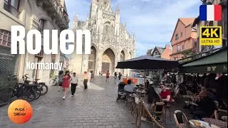 Thumbnail: [Rouen 2023] 4K French Walking Tour| City Walk | Normandy Medieval City