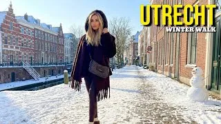 Thumbnail: Snowfall in Utrecht, Netherlands 2026 Walking Tour with Unique City View 4K