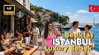 Thumbnail: 🇹🇷 Istanbul Turkey 2026 Bebek 4K Walking Tour | Beşiktaş Luxury Streets, Cafes & Bosphorus Views