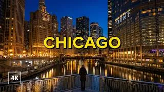 Thumbnail: Relaxing Night Walk in CHICAGO 🏙️ Downtown The Loop Walking Tour 4K