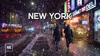 Thumbnail: ❄️ Light Snow in New York, Walking tour NYC