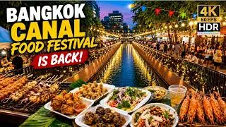 Thumbnail: Bangkok’s Canal Food Festival Is BACK! 🌊 Ong Ang Canal Walking Street [4K HDR]