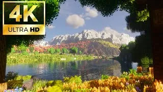 Thumbnail: Minecraft Autumn Mountains | Cozy 4K Live Wallpaper 🍂🏔️