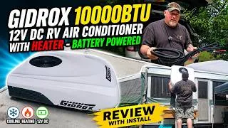Thumbnail: Gidrox 12v Air Conditioner With Heater , Battery Powered, RV Air Conditioner, Installation, Review