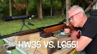 Thumbnail: Walther LG-55 vs. Weihrauch HW-35 iron sights FTW!