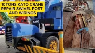 Thumbnail: KATO CRANE 10TONS REPAIR SWIVEL CENTER POST AND WIRINGS 
