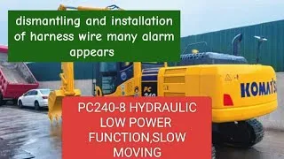 Thumbnail: KOMATSU PC240 LOW HYDRAULIC FUNCTION AND REPAIR HARNESS WIRE 