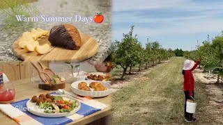 Thumbnail: Silent Vlog | Warm Summer Days in America | Apple Picking, & Cozy Homecooking