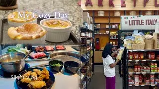 Thumbnail: Silent Vlog | Slow & Cozy Day at Home ☕️| Morning Routine, Baking & Korean BBQ Vlog