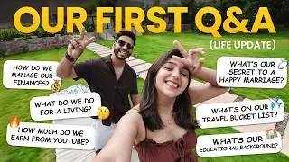 Thumbnail: Q&A | Answering Most Asked Questions - How We Met, Who Proposed, How We Manage Finances & More