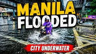 Thumbnail: Heavy Rain Hits Manila — Flooded Roads, Traffic & Daily Life
